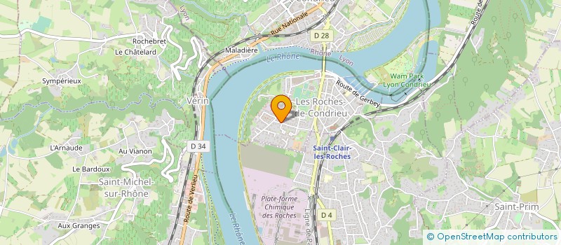 localisation de l'entreprise SAINT CLAIR BRIDGE  SAINT-CLAIR-DU-RHONE