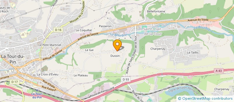 localisation de l'entreprise SAINT CLAIR ELECTRICITE  SAINT-CLAIR-DE-LA-TOUR