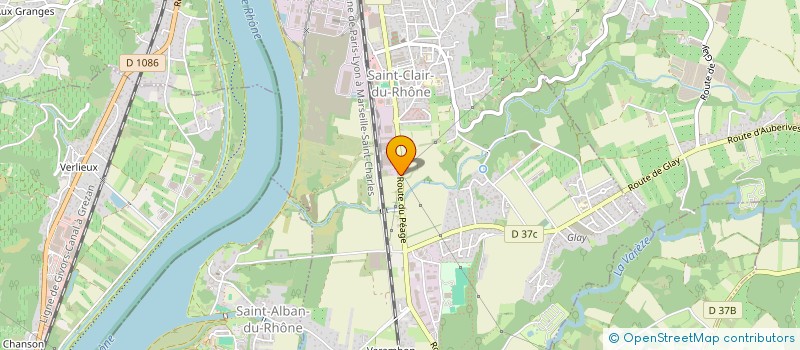 localisation de l'entreprise SAINT CLAIR GROUP  SAINT-CLAIR-DU-RHONE