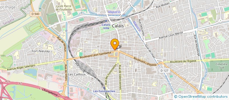 localisation de l'entreprise SAINT CLAIR HOLDING  CALAIS