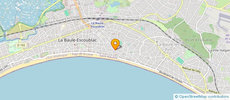 localisation de l'entreprise SAINT CLAIR PROPERTY à LA BAULE-ESCOUBLAC