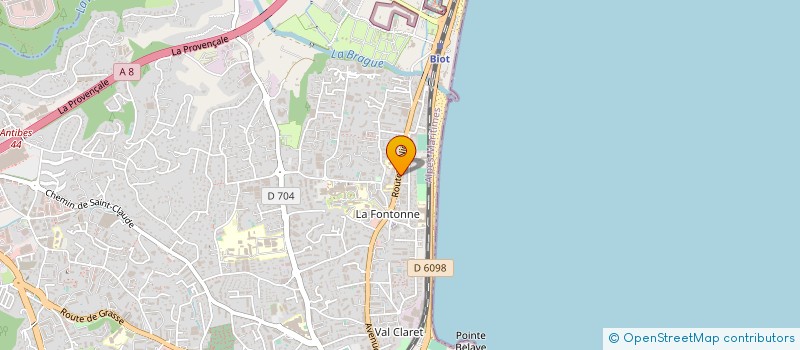 localisation de l'entreprise SAINT CLAUDE à ANTIBES
