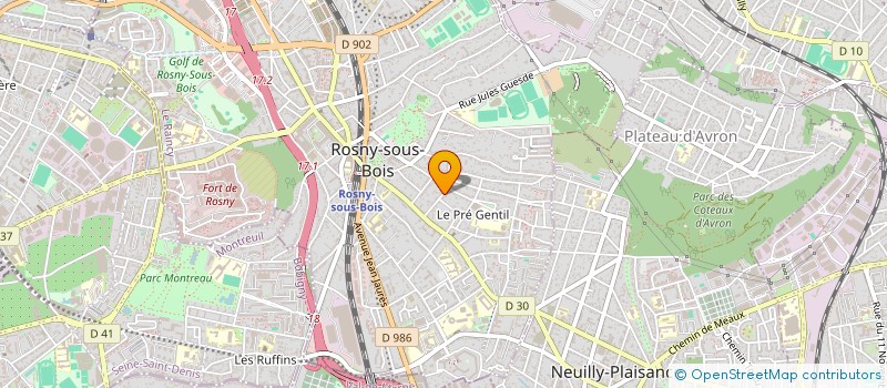 localisation de l'entreprise SAINT CLAUDE à ROSNY-SOUS-BOIS