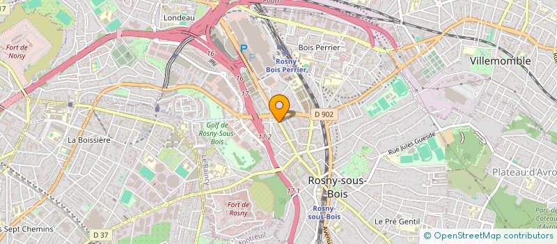 localisation de l'entreprise SAINT CLAUDE IMMO à ROSNY-SOUS-BOIS