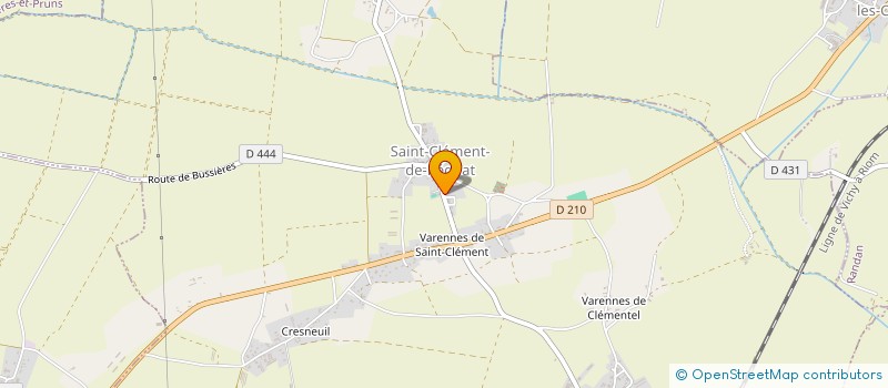 localisation de l'entreprise SAINT CLEMENT THURET FOOTBALL CLUB  SAINT-CLEMENT-DE-REGNAT