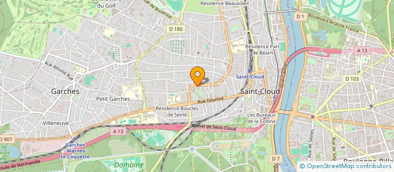 localisation de l'entreprise SAINT CLOUD AUTO ECOLE à SAINT-CLOUD