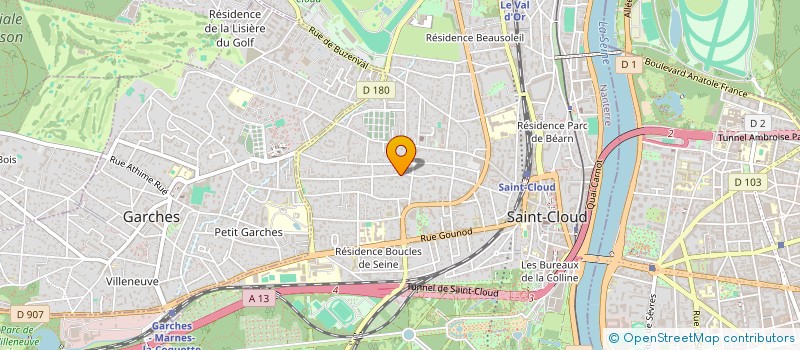 localisation de l'entreprise SAINT-CLOUD LEVALLOIS à SAINT-CLOUD