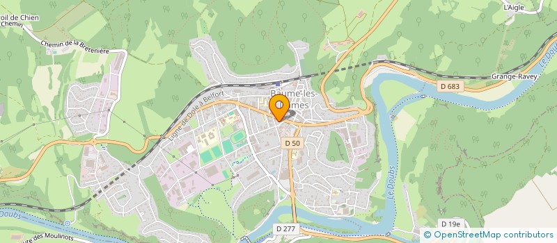 localisation de l'entreprise SAINT COLOMBAN  BAUME-LES-DAMES