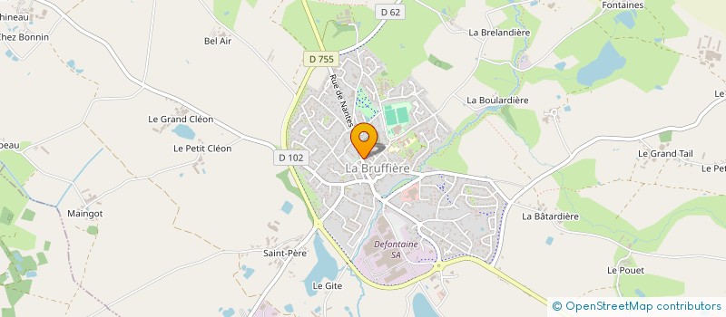 localisation de l'entreprise SAINT COME à LA BRUFFIERE