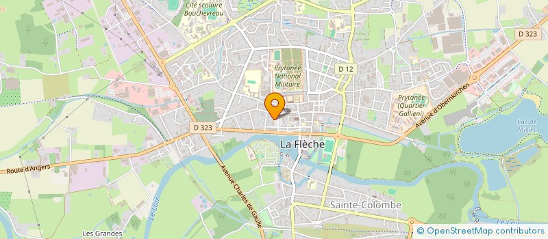 localisation de l'entreprise SAINT-CRISTOPHE  LA FLECHE