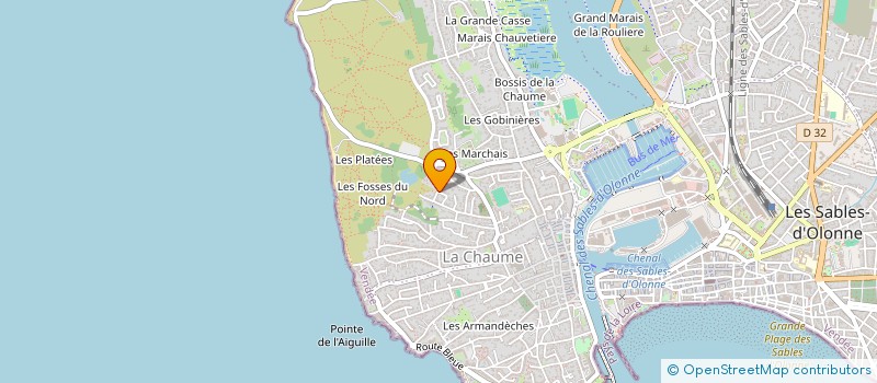 localisation de l'entreprise SAINT CYP'LOISIRS à LES SABLES D'OLONNE