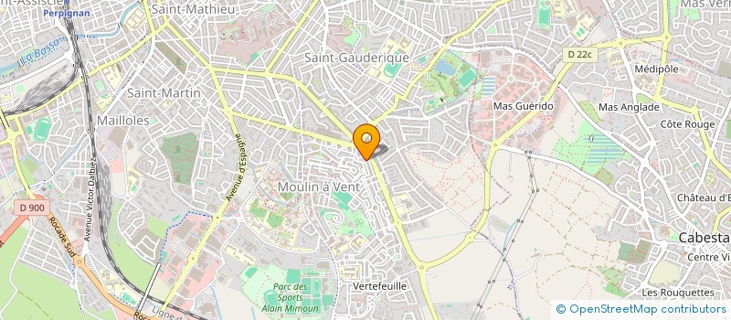 localisation de l'entreprise SAINT CYPRIEN à PERPIGNAN