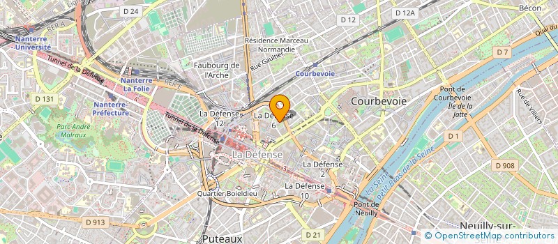 localisation de l'entreprise SAINT CYPRIEN BLUE GARDEN  COURBEVOIE