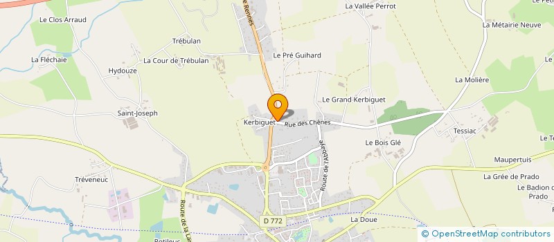 localisation de l'entreprise SAINT CYR AGENCEMENT à GUER