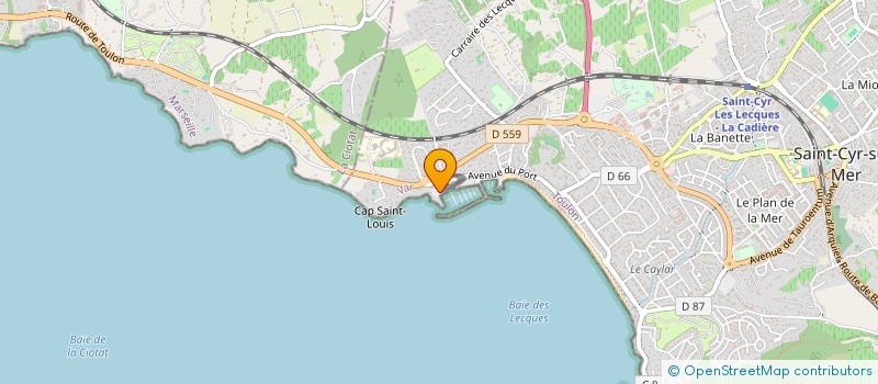 localisation de l'entreprise SAINT-CYR CLUB FISHING ( SCCF ) à SAINT-CYR-SUR-MER