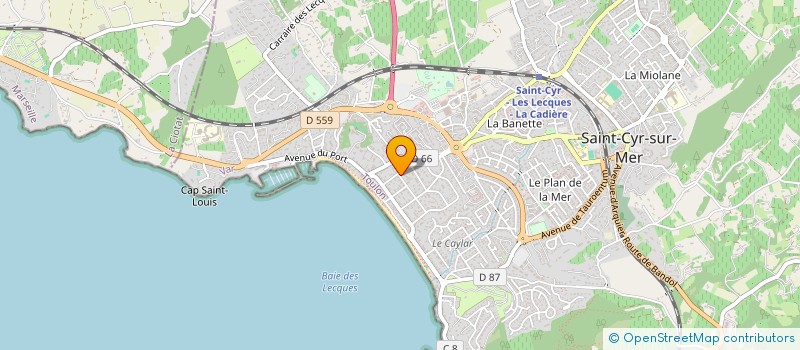 localisation de l'entreprise SAINT CYR ENVIRONNEMENT à SAINT-CYR-SUR-MER