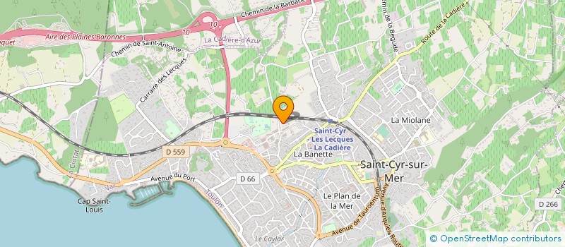 localisation de l'entreprise SAINT CYR MARINE  SAINT-CYR-SUR-MER
