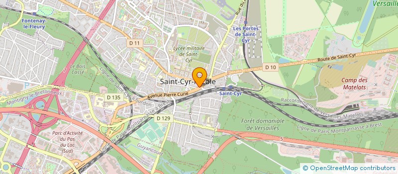 localisation de l'entreprise SAINT CYR SERRURERIE PERE & FILS  SAINT-CYR-L'ECOLE