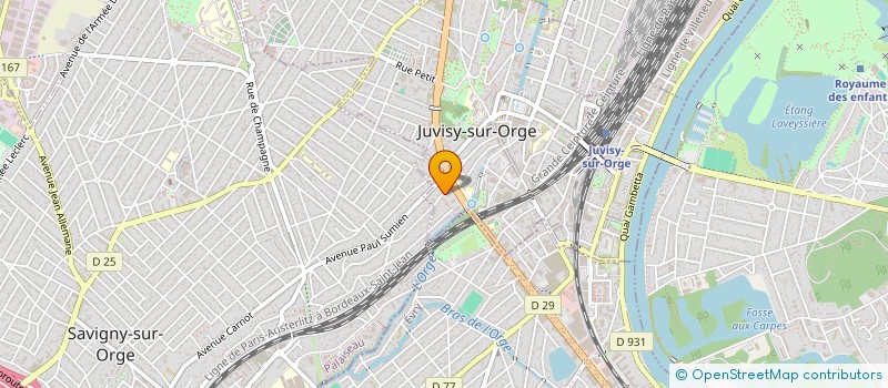 localisation de l'entreprise SAINT CYRIL à JUVISY-SUR-ORGE