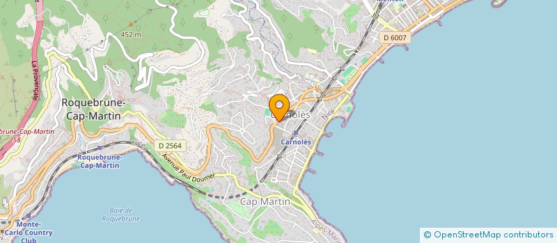 localisation de l'entreprise SAINT DALMAS à ROQUEBRUNE-CAP-MARTIN