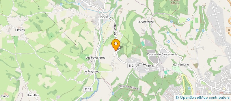 localisation de l'entreprise SAINT DENIS  LISSAC-ET-MOURET