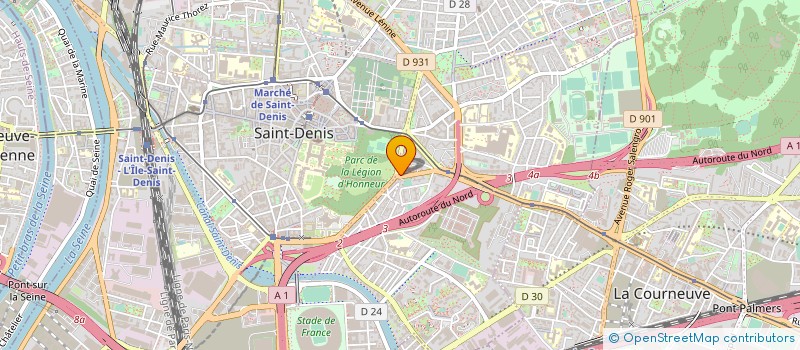 localisation de l'entreprise SAINT-DENIS HAND BALL (SDHB)  LE THILLAY