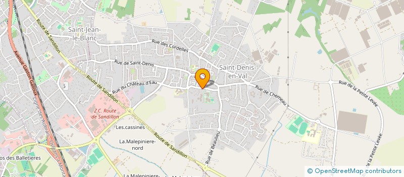 localisation de l'entreprise SAINT-DENIS JEUNES à SAINT-DENIS-EN-VAL