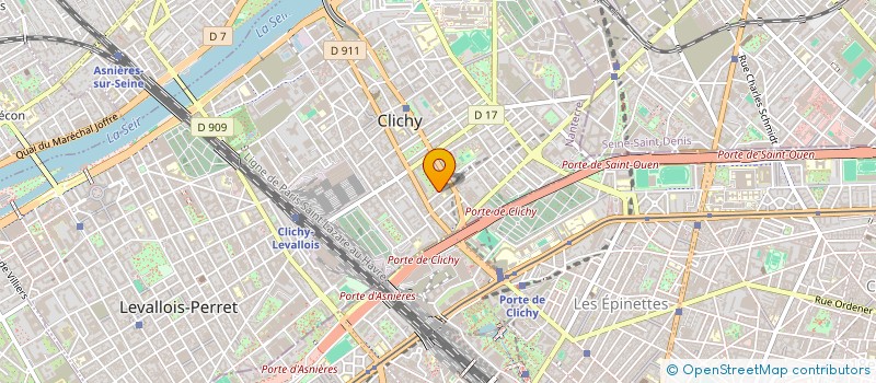 localisation de l'entreprise SAINT DENIS L'AEROPLANE à CLICHY