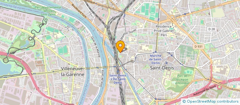 localisation de l'entreprise SAINT-DENIS POSITIF à SAINT-DENIS