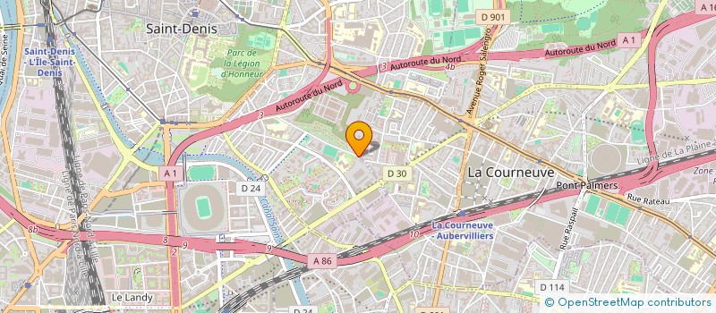 localisation de l'entreprise SAINT-DENIS TENNIS DE TABLE 93 à SAINT-DENIS