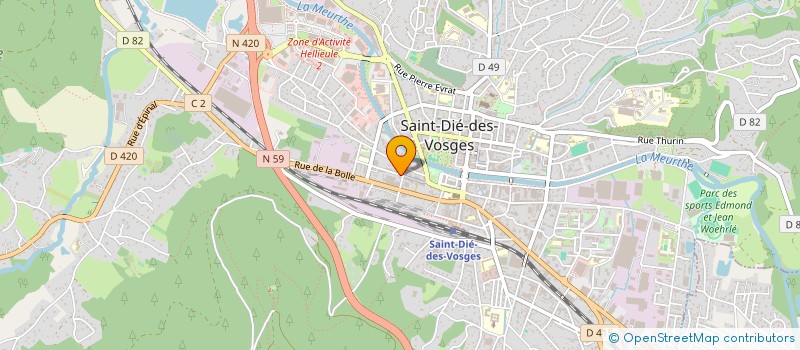 localisation de l'entreprise SAINT DIE AUTOMOBILES à SAINT-DIE-DES-VOSGES