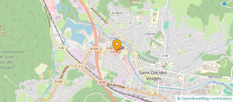 localisation de l'entreprise SAINT DIE CONTROLE à SAINT-DIE-DES-VOSGES