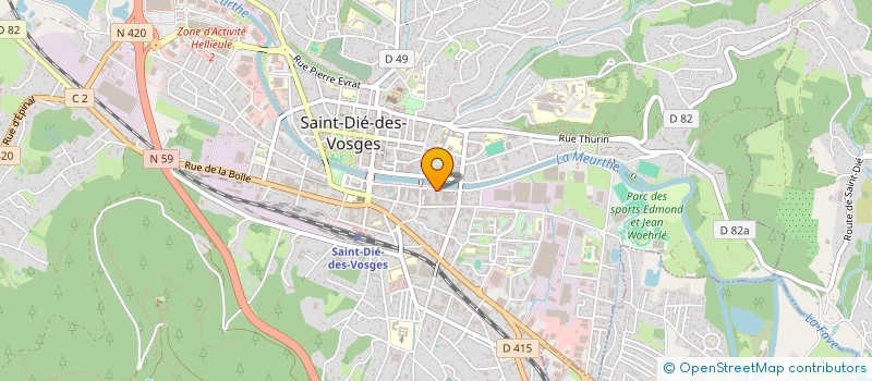 localisation de l'entreprise SAINT DIE MOQUETTES SARL à SAINT-DIE-DES-VOSGES