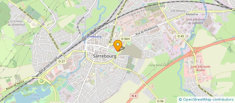 localisation de l'entreprise SAINT DIEGO à SARREBOURG