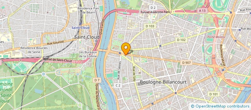 localisation de l'entreprise SAINT DIZIER ENVIRONNEMENT à BOULOGNE-BILLANCOURT