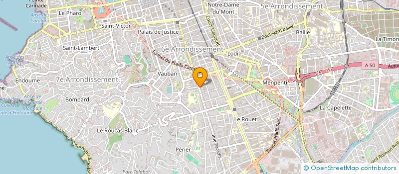 localisation de l'entreprise SAINT DOMINIQUE à MARSEILLE