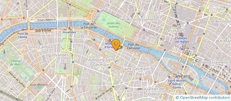 localisation de l'entreprise SAINT DOMINIQUE  PARIS