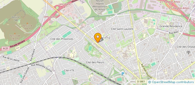 localisation de l'entreprise SAINT EDOUARD  LENS