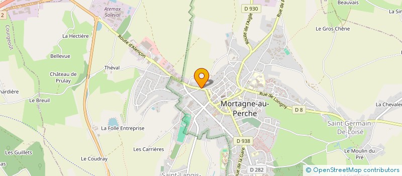 localisation de l'entreprise SAINT ELOI à MORTAGNE-AU-PERCHE