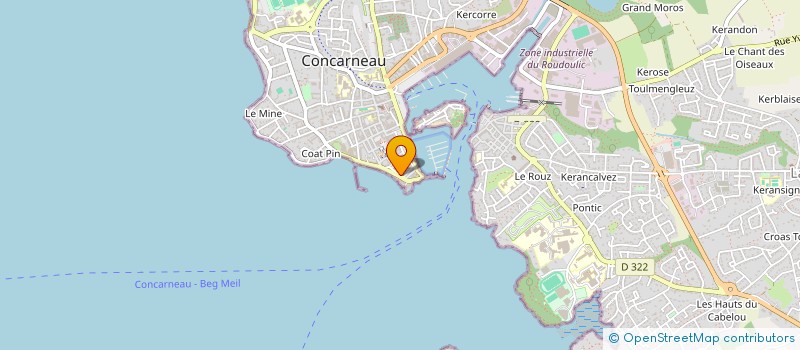 localisation de l'entreprise SAINT ELOI à CONCARNEAU