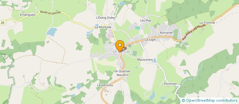 localisation de l'entreprise SAINT-ELOI  LE LONZAC