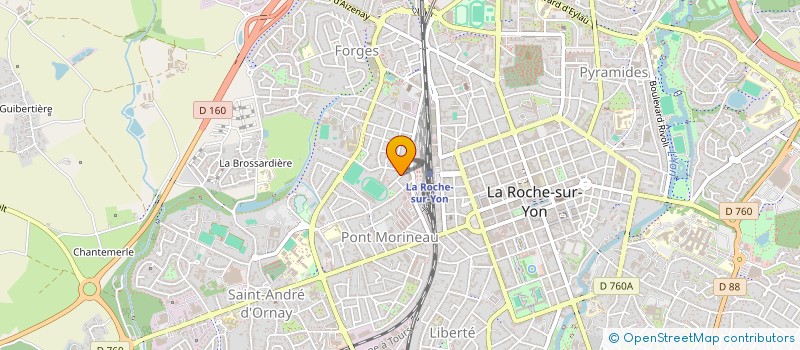 localisation de l'entreprise SAINT-ELOI  LA ROCHE-SUR-YON