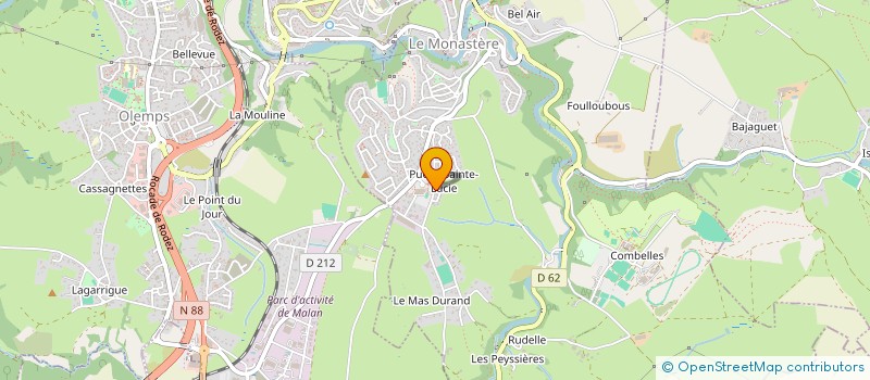 localisation de l'entreprise SAINT ELOI  ESPALION