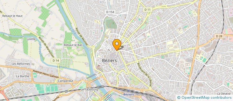localisation de l'entreprise SAINT ELOI & FREDERIC CREATION à BEZIERS
