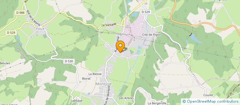 localisation de l'entreprise SAINT ELOY MATERIAUX à YOUX