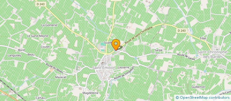 localisation de l'entreprise SAINT EMILION OENOLOGIE  SAINT-EMILION