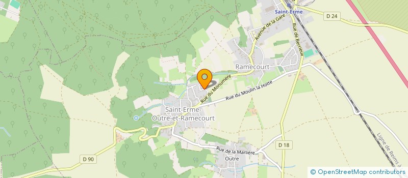 localisation de l'entreprise SAINT ERME FOOTBALL CLUB  SAINT-ERME-OUTRE-ET-RAMECOURT