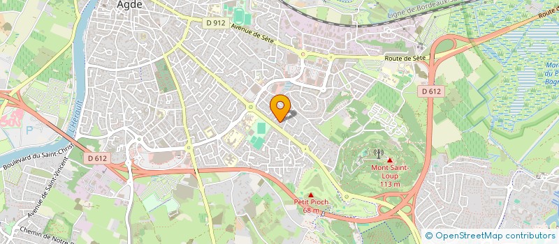 localisation de l'entreprise SAINT ETIENNE  AGDE