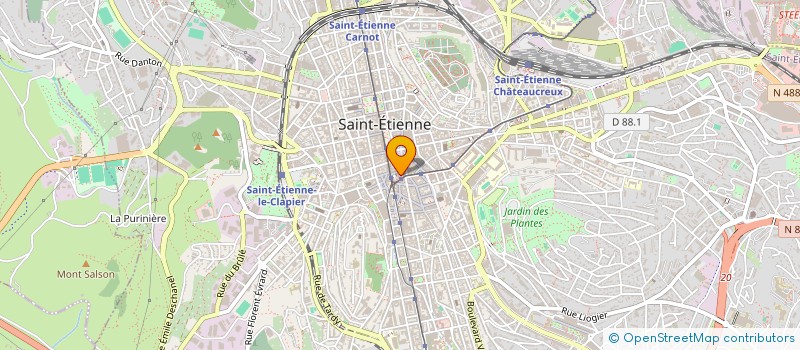 localisation de l'entreprise SAINT-ETIENNE 55 à SAINT-ETIENNE
