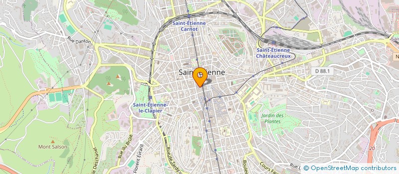 localisation de l'entreprise SAINT ETIENNE CA à SAINT-ETIENNE